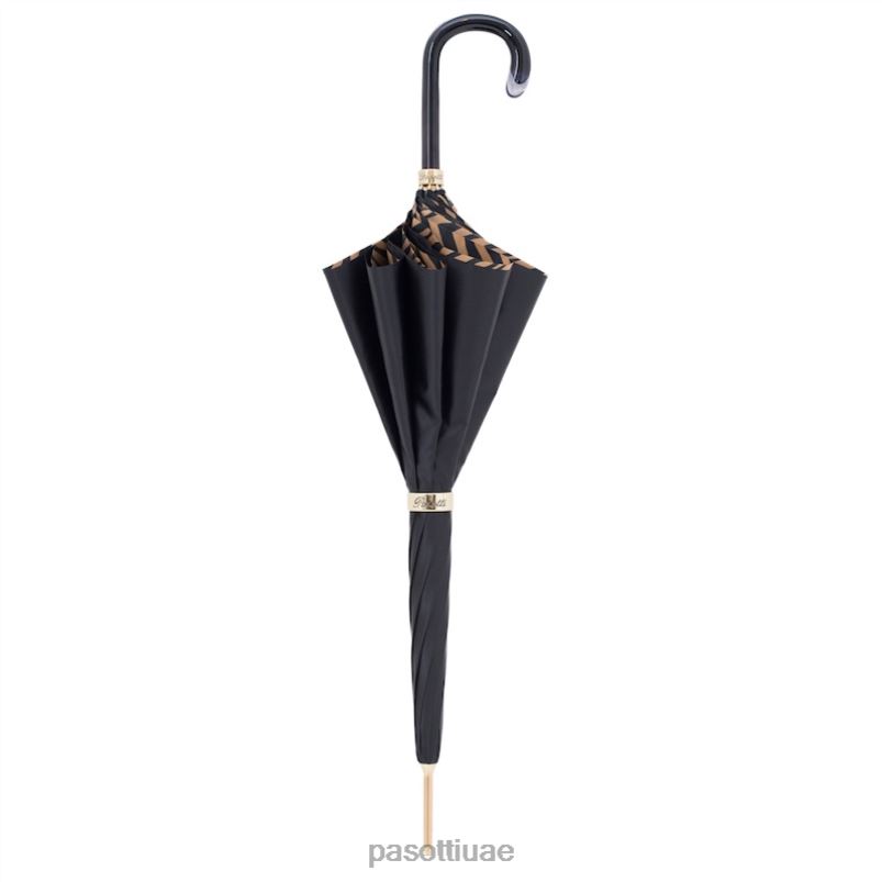 مظلة | 189 21028-11 g15 - مظلة بنية بطبعة حمار وحشي PASOTTI Z446V432